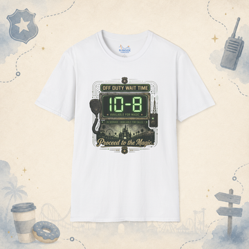 10-8 Available For Magic Police Officer Theme Park Shirt, Law Enforcement Vacation Tee, Off Duty Cop Gift