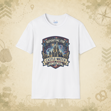 Reporting for Castle Watch Military Family Vacation Tee