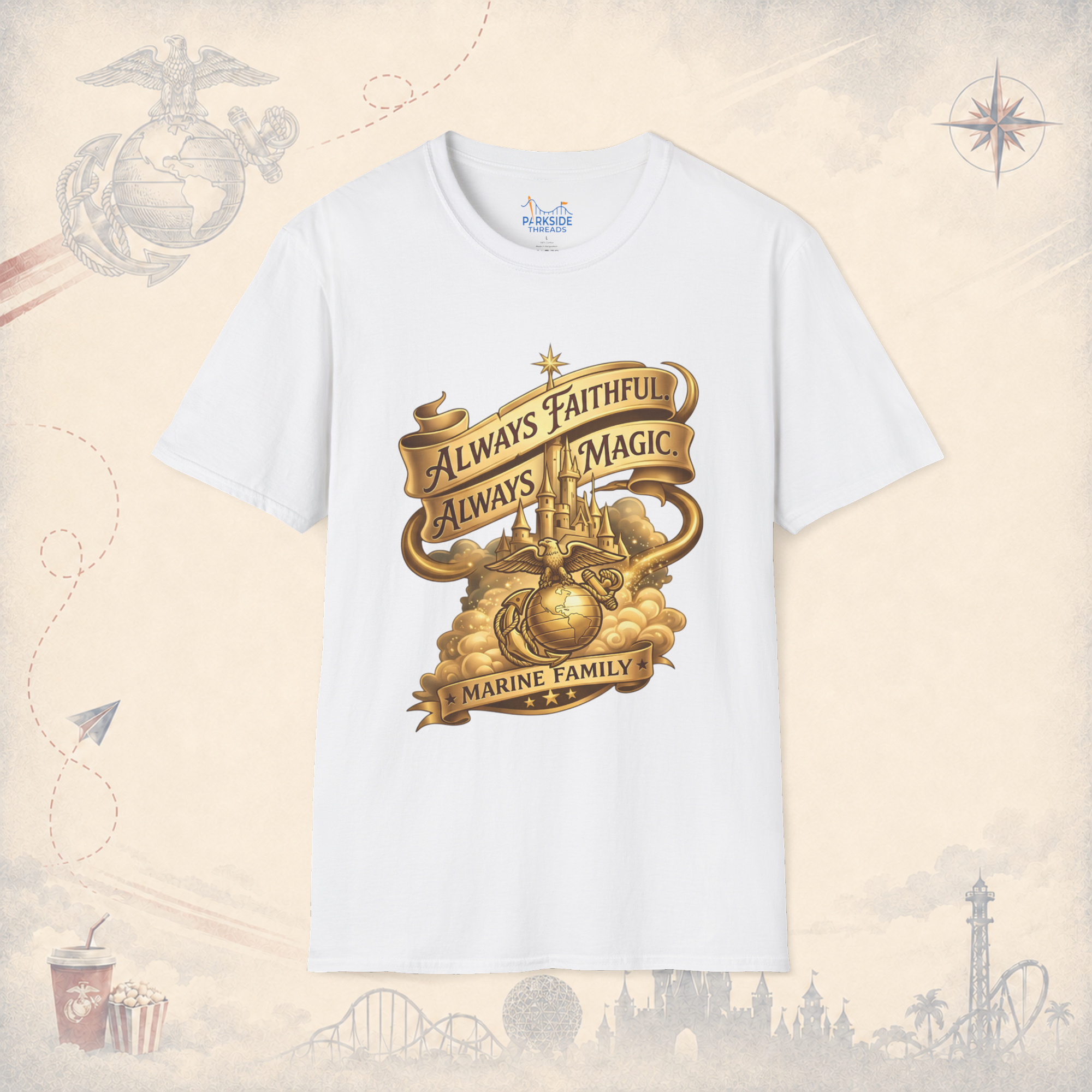 Always Faithful Always Magic Marine Family Shirt