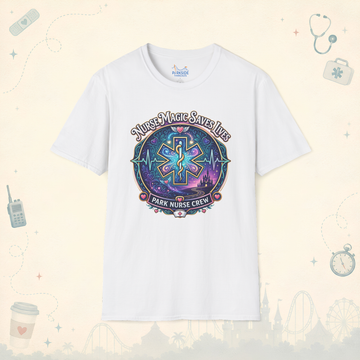 Nurse Magic Saves Lives Park Nurse Crew First Responder T-Shirt